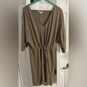 Z Supply Tan V-Neck Dress